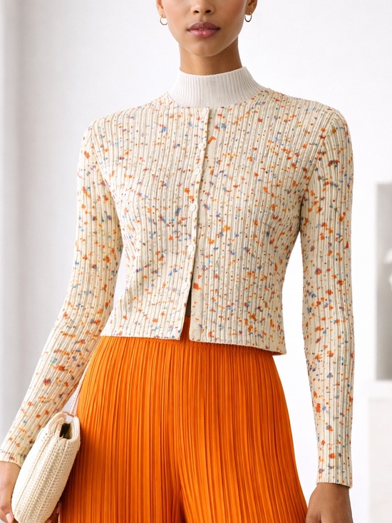 Issey Miyake Tops - Pleats Please Issey Miyake Enchant Pleated Top Cropped Avant Garde Cardigan